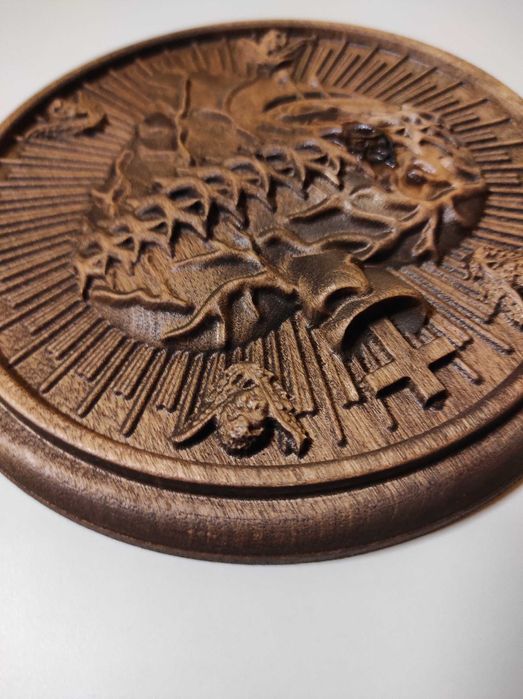 Serce Gorejące,płaskorzeźba,prezent,urodziny,ozdoba.