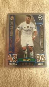 Topps match attax trading card game Cristiano Ronaldo silver