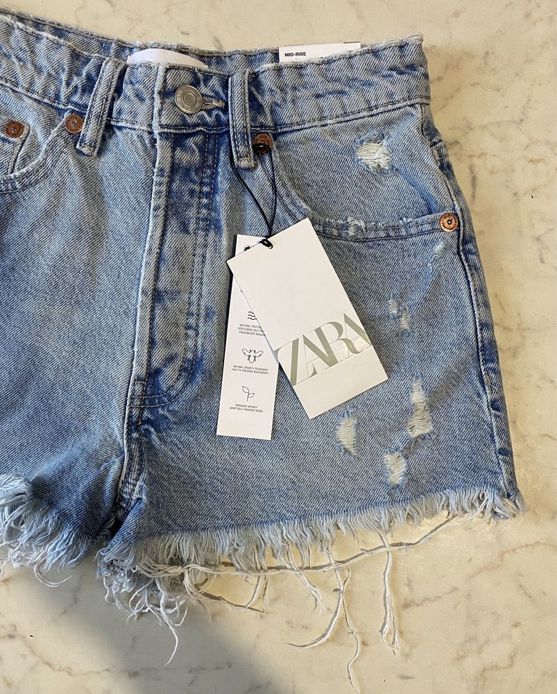 Рваные шорты Зара Zara 36
