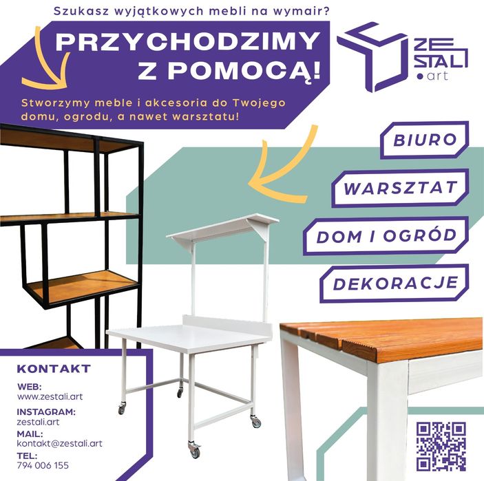 Stoły metalowe na wymiar