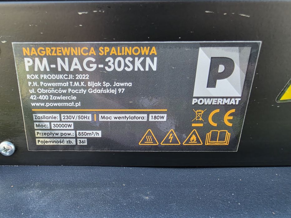 Nagrzewnica powermat olejowa 30kw