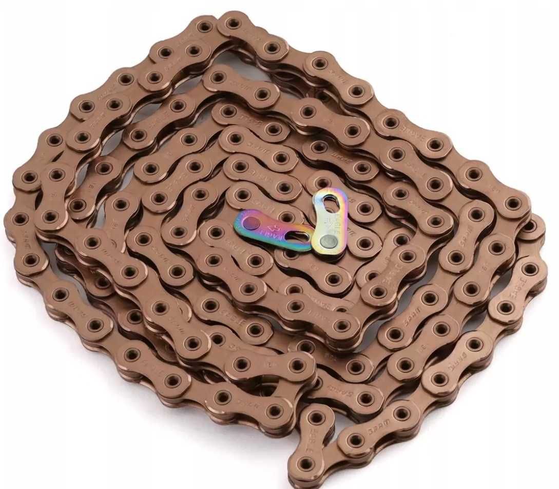 Łańcuch 12s Eagle rzędowy SRAM xx1 Copper Box 126 rudy elektryk ebike