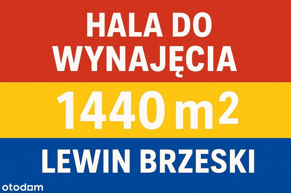 Hala magazynowa produkcyjna 1446m2 wysoki standard