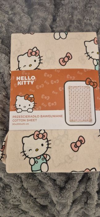 Nowe prześcieradło  Hello Kitty rozm. 140x200.