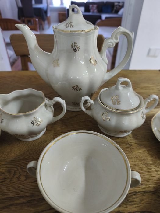 Wawel serwis kawowy porcelana PRL dzbanek  zestaw filiżanka