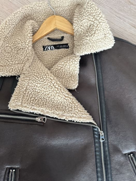 Дублянка на меху оверсайз Zara