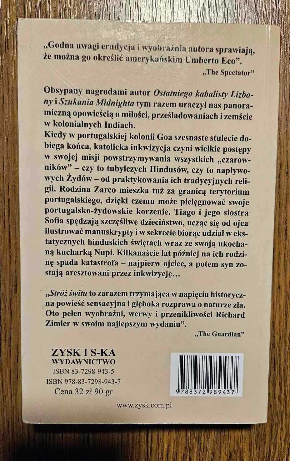 Stróż świtu Richard Zimler
