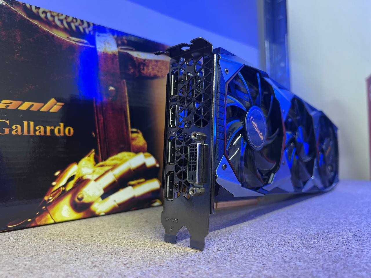 Відеокарта Manli GeForce GTX 1080 Ti Gallardo with RGB Lights Б/в