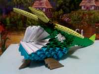 Модульное оригами ВЕРТОЛЁТ. Поделки из модульного оригами, лебедь