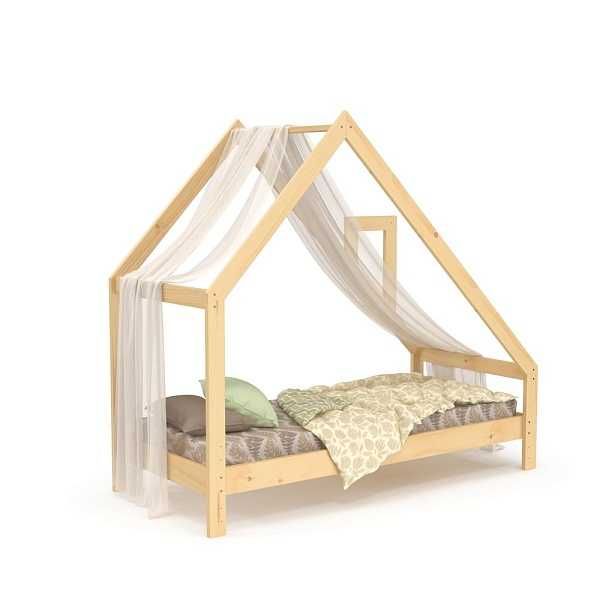 Детская кровать лак 80х190 ліжко дитяче деревяне