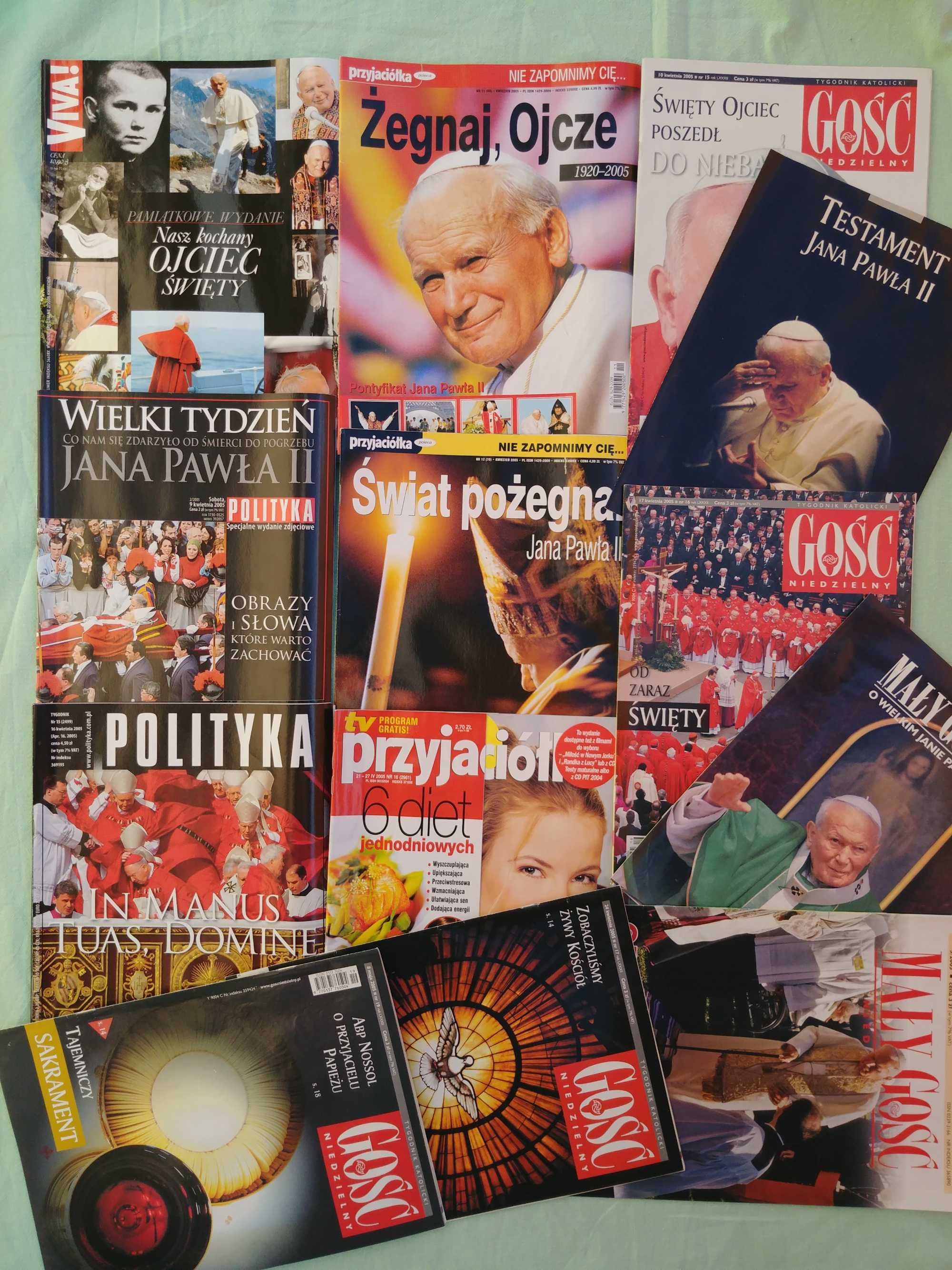 Czasopisma kolorowe i wydania specjalne o Janie Pawle II - 2005 rok