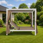 Łóżko ogrodowe z baldachimem leżak Bizzotto DAYBED DREAM 188 x 208 cm