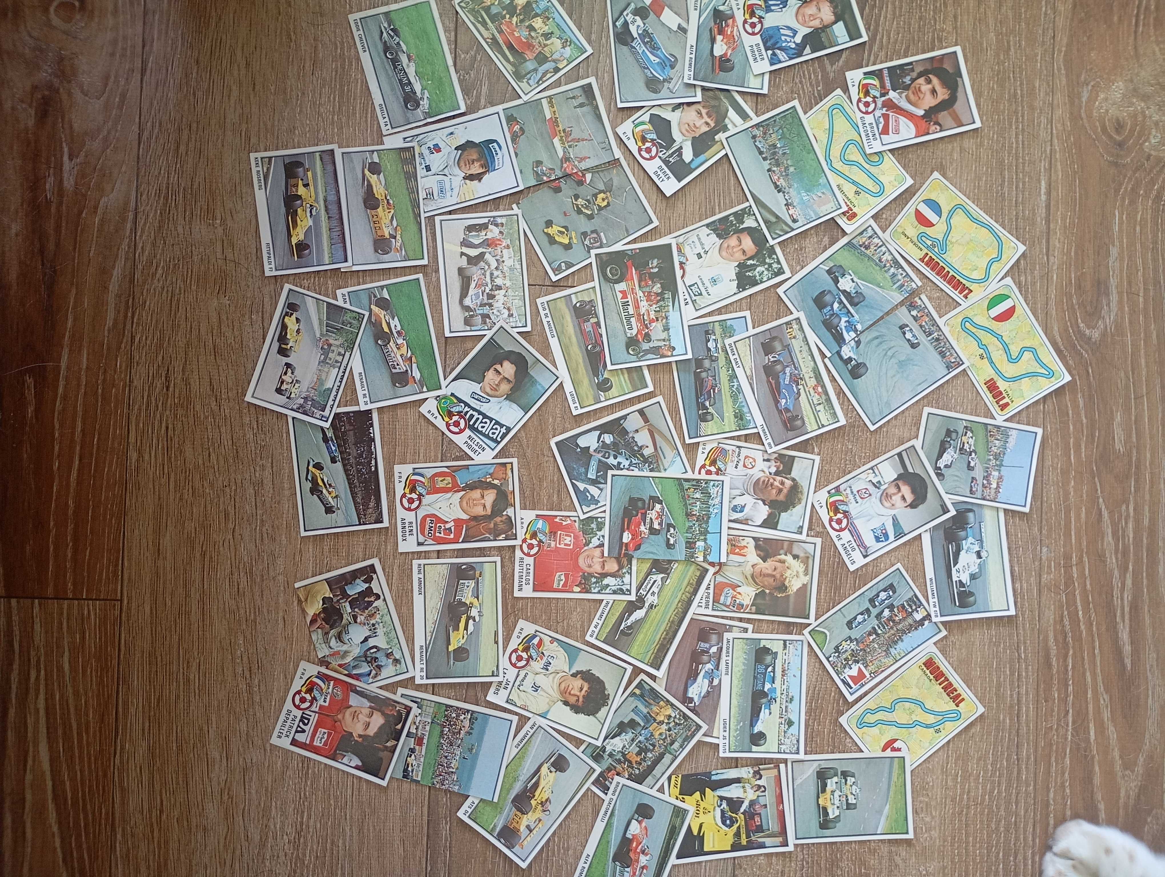 Cromos coleção PANINI formula 1 anos 80