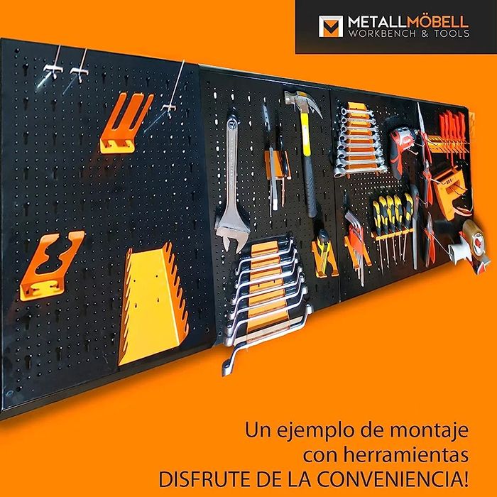 METALLMOBELL - Panel ścienny na narzędzia 160x60x2cm