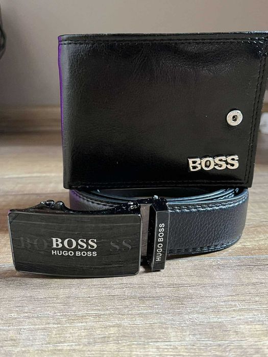 Zestaw BOSS Pasek Portfel Męski idealny na prezent