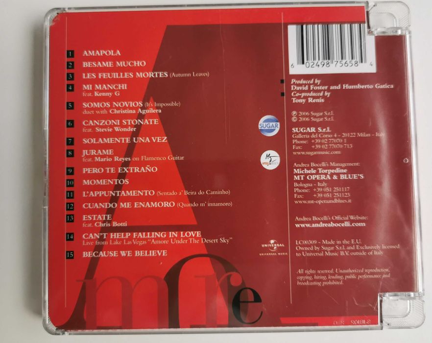 CD - Andrea Bocelli