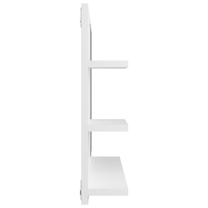 vidaXL Lustro łazienkowe, białe 60x10,5x45 cm, materiał drewnopochodny