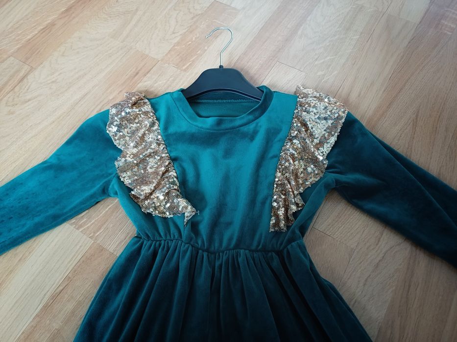 Sukienka sukieneczka dziewczęca świąteczna elegancka 116