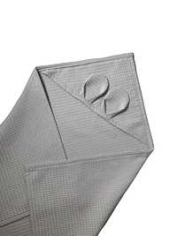 Okrycie Ręcznik Wafelkowy z kapturkiem – Jasny Szary 70×70