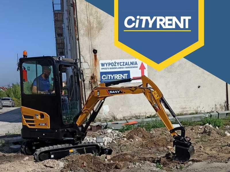 Sprzedaż i wynajem koparek w CiTYRENT 1,8T i 2,7T