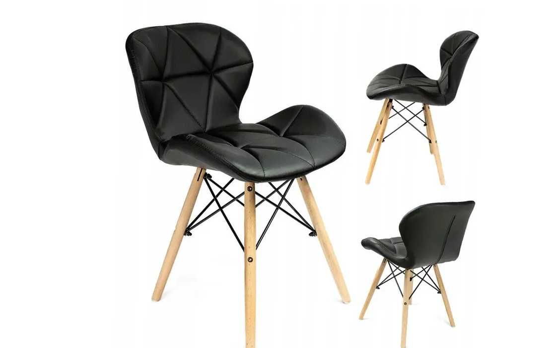 Черный стульчик кухонный Demure на деревянных ножках/Кресло для кухни