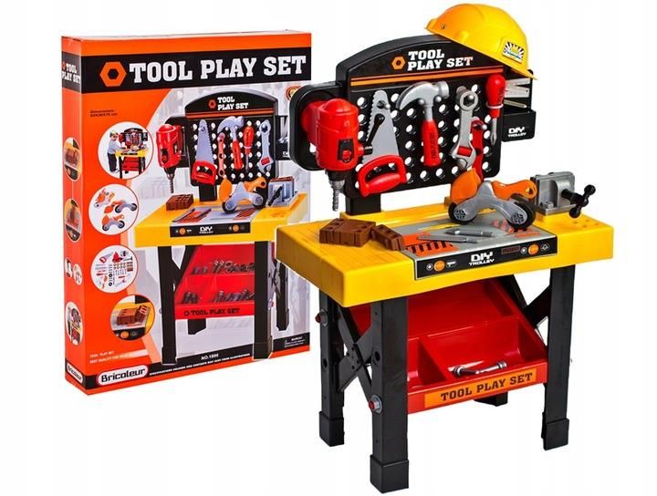 Warsztat Majsterkowicza Dla Dzieci Zestaw Narzędzia + Akcesoria