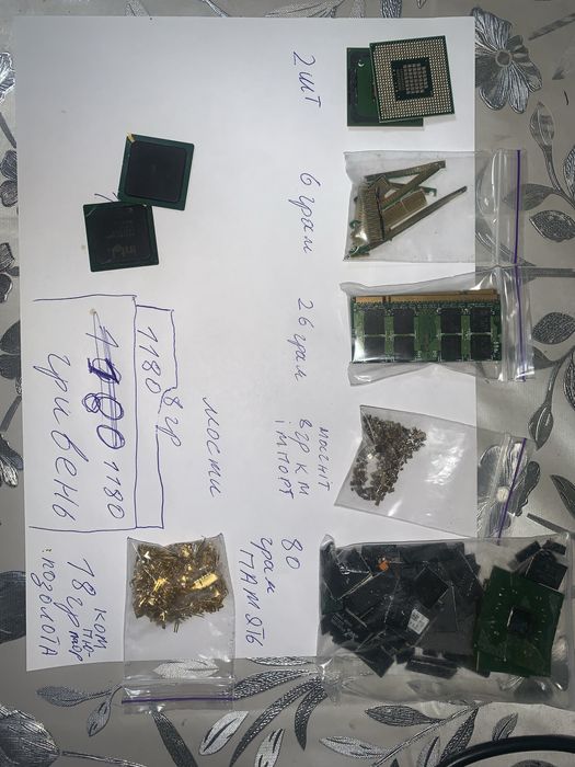 Чіпи памʼяті виводи з двох і чотирьох сторін