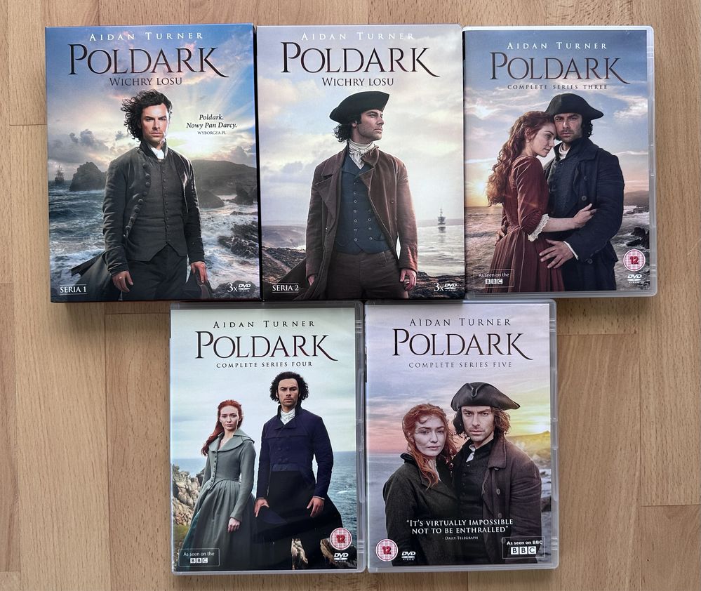 Poldark DVD Sezon 1-2 PL - Sezon 3-5 Ang - Gratis