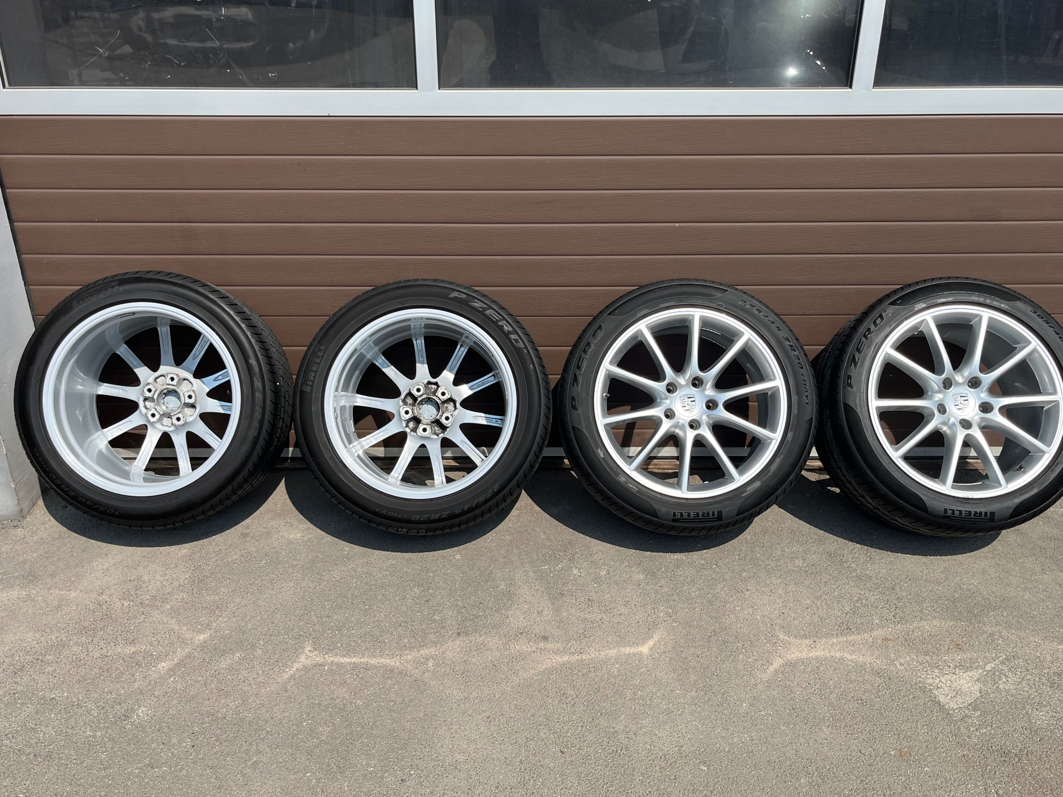 Koła alufelgi 5x130 20 Porsche Cayenne 9Y0 OEM +  Pirelli r20 90% 2024