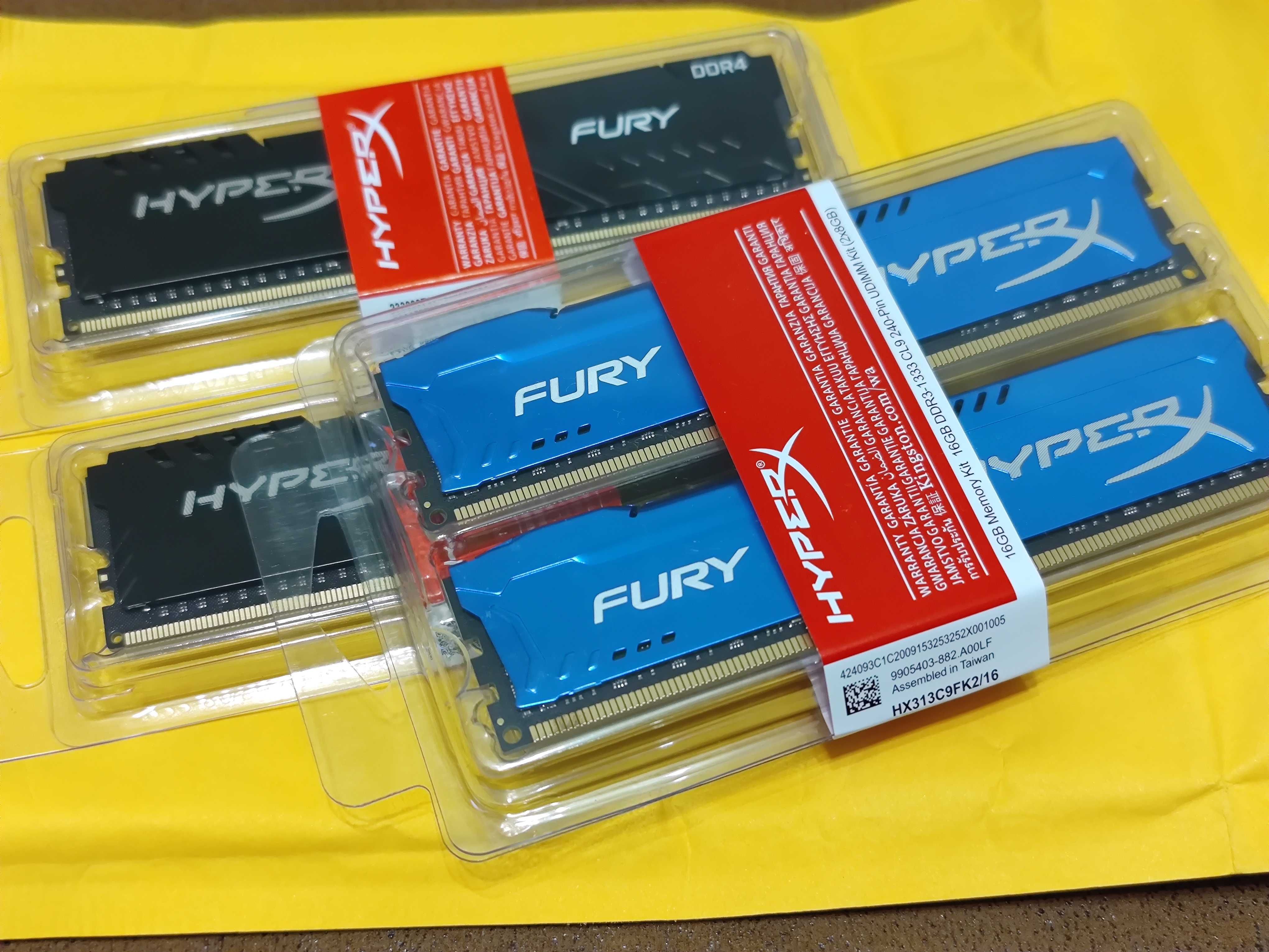Оперативная Память HyperX 16GB (2x8GB) DDR3 1333 MHz FURY