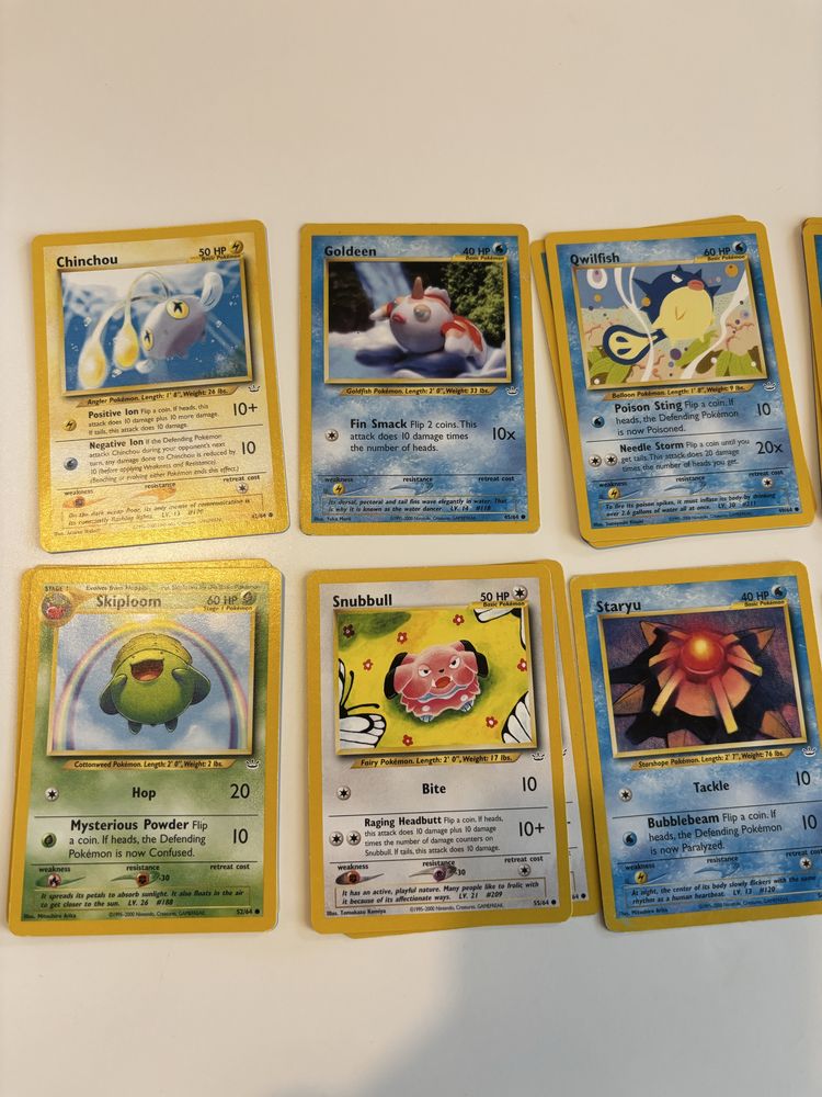 Cartas pokemon Neo Genesis Discovery Revelation