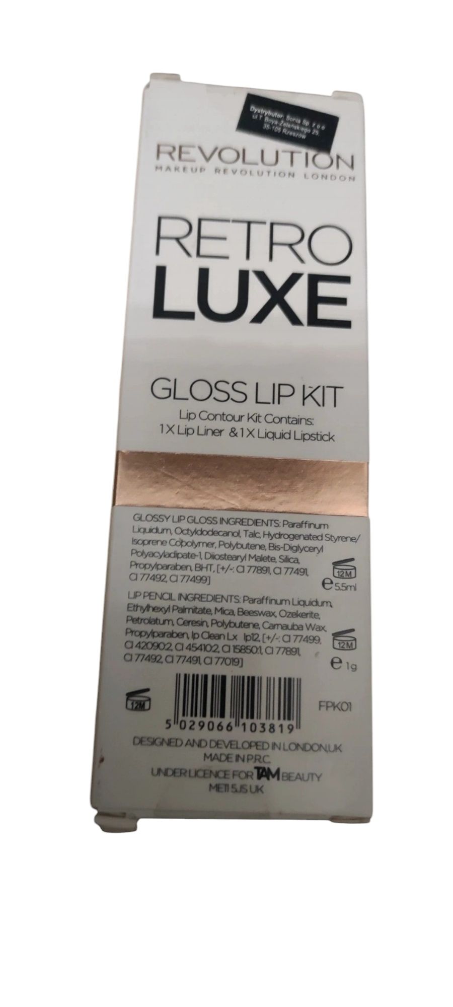 Makeup Revolution Retro Luxe Gloss Lip Kit Błyszczyk plus Kont Truth