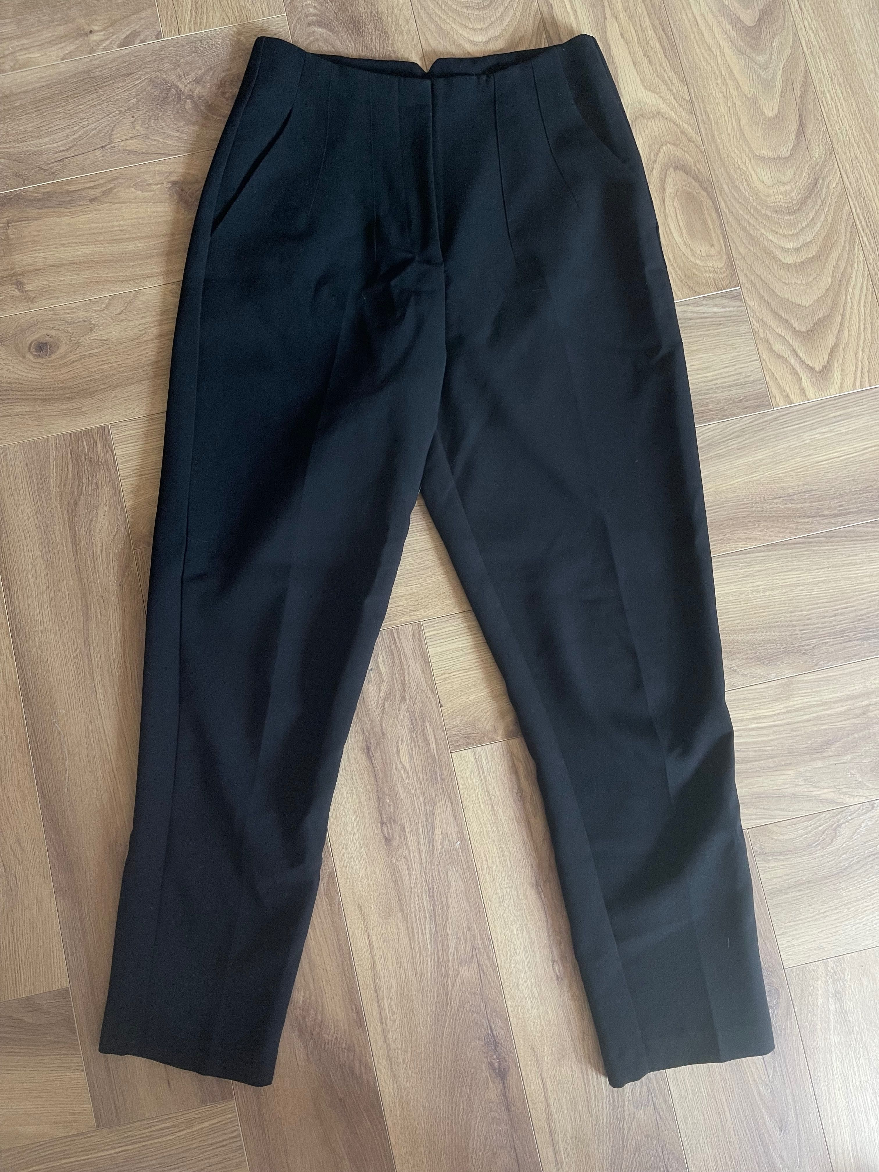 Viralowe czarne eleganckie spodnie