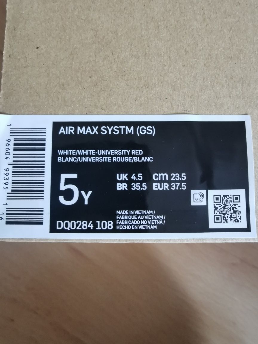 Air Max Nike roz 37.5