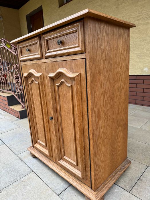 szafka na buty kolor dąb rustykalny płytka wąska przedpokój komoda