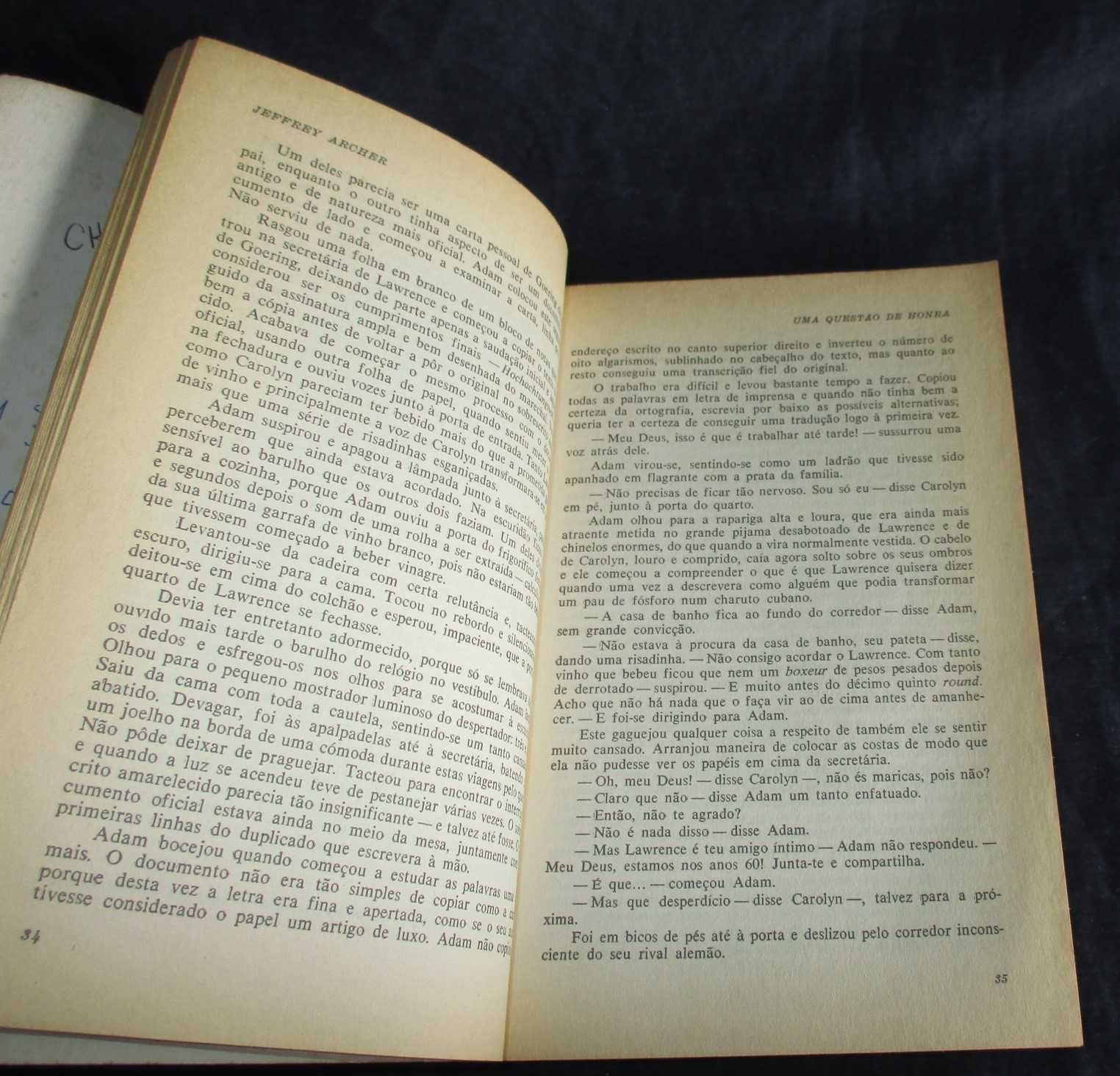 Livro Uma Questão de Honra Jeffrey Archer