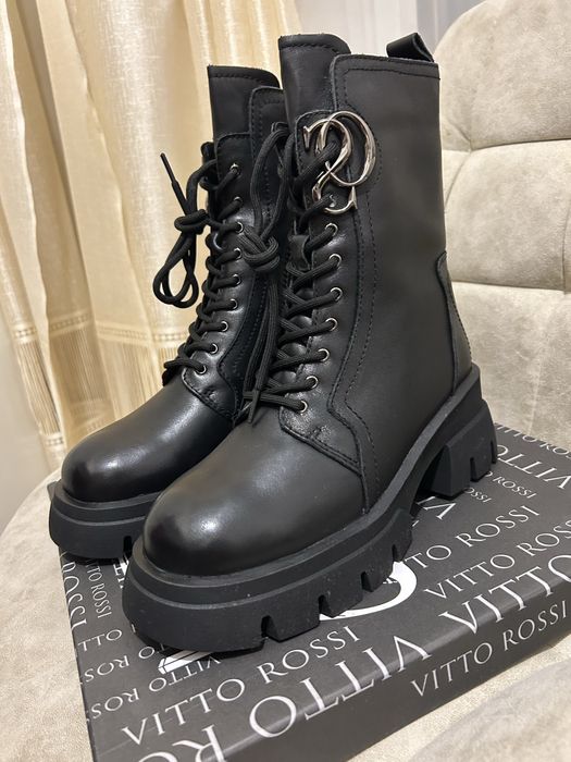 Зимові шкіряні ботинки Vitto Rossi