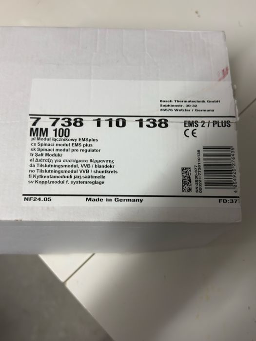Sterownik MM 100 Bosch