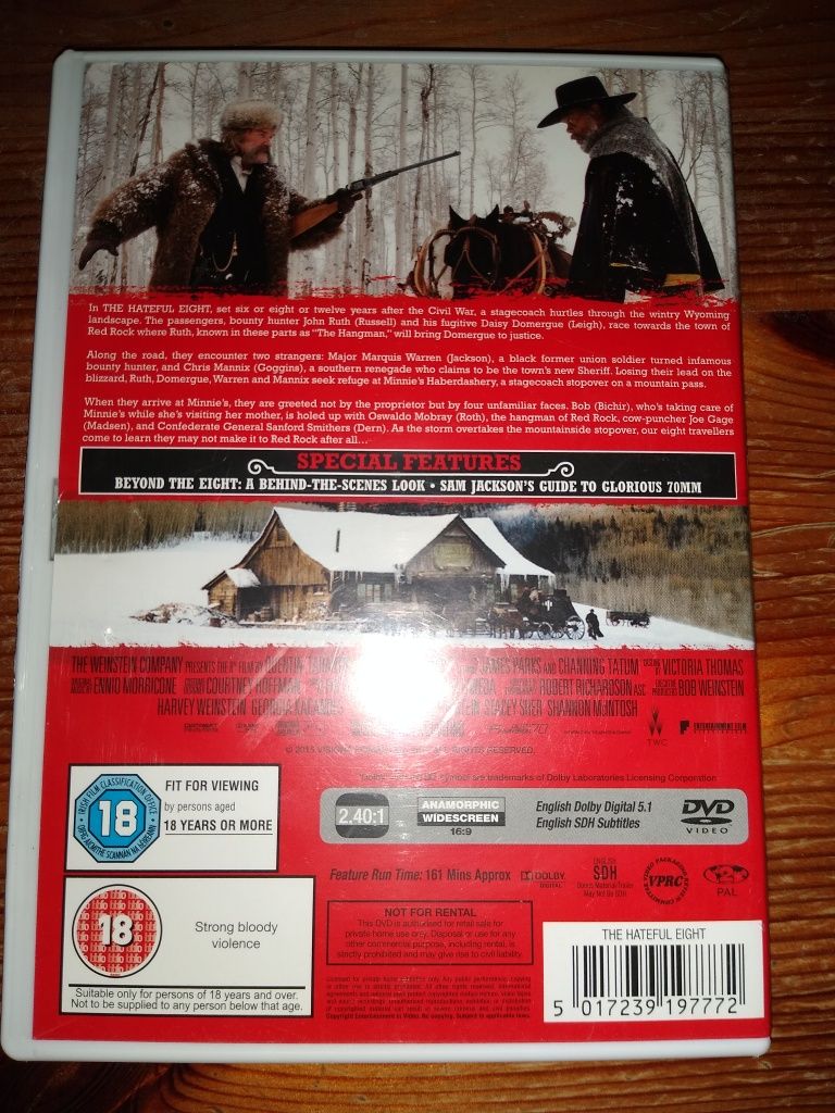 The Hateful Eight (Nienawistna Ósemka) DVD