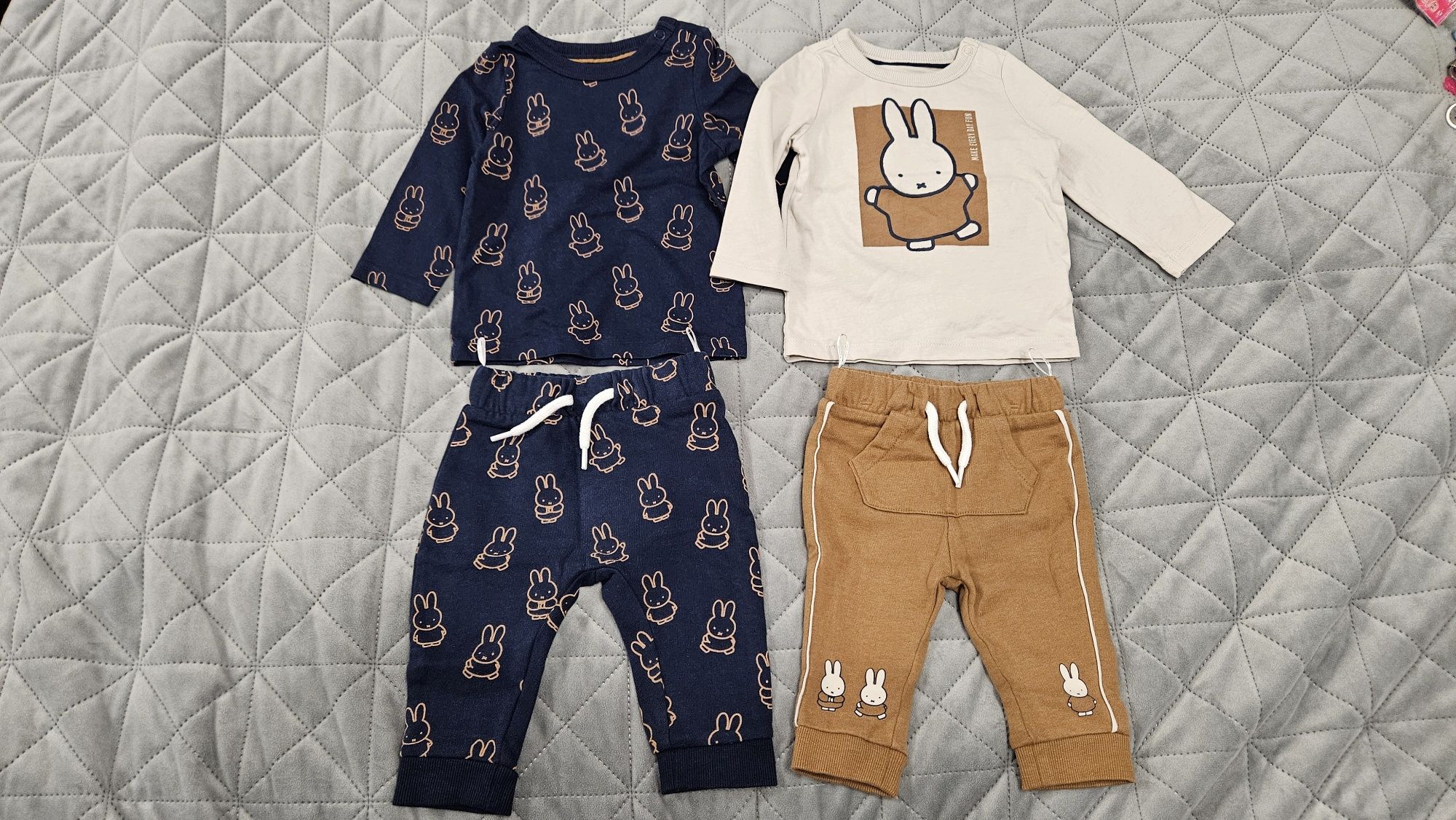 Nowy Komplet niemowlęcy C&A rozmiar 68cm 2x spodnie, 2x bluzka Miffy