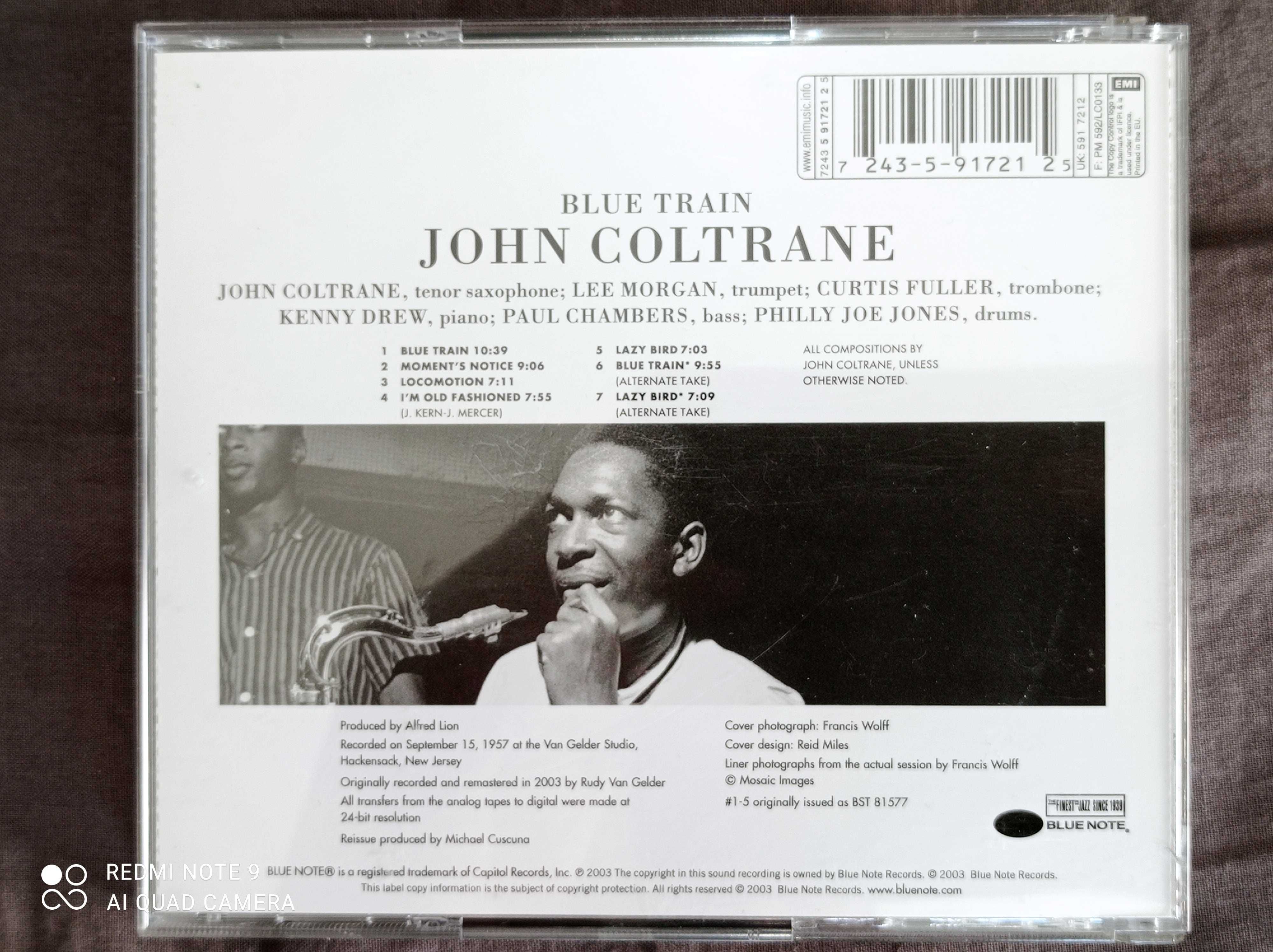 John Coltrane - Blue Train CD The Rudy Van Gelder Edition jazz BlueNot