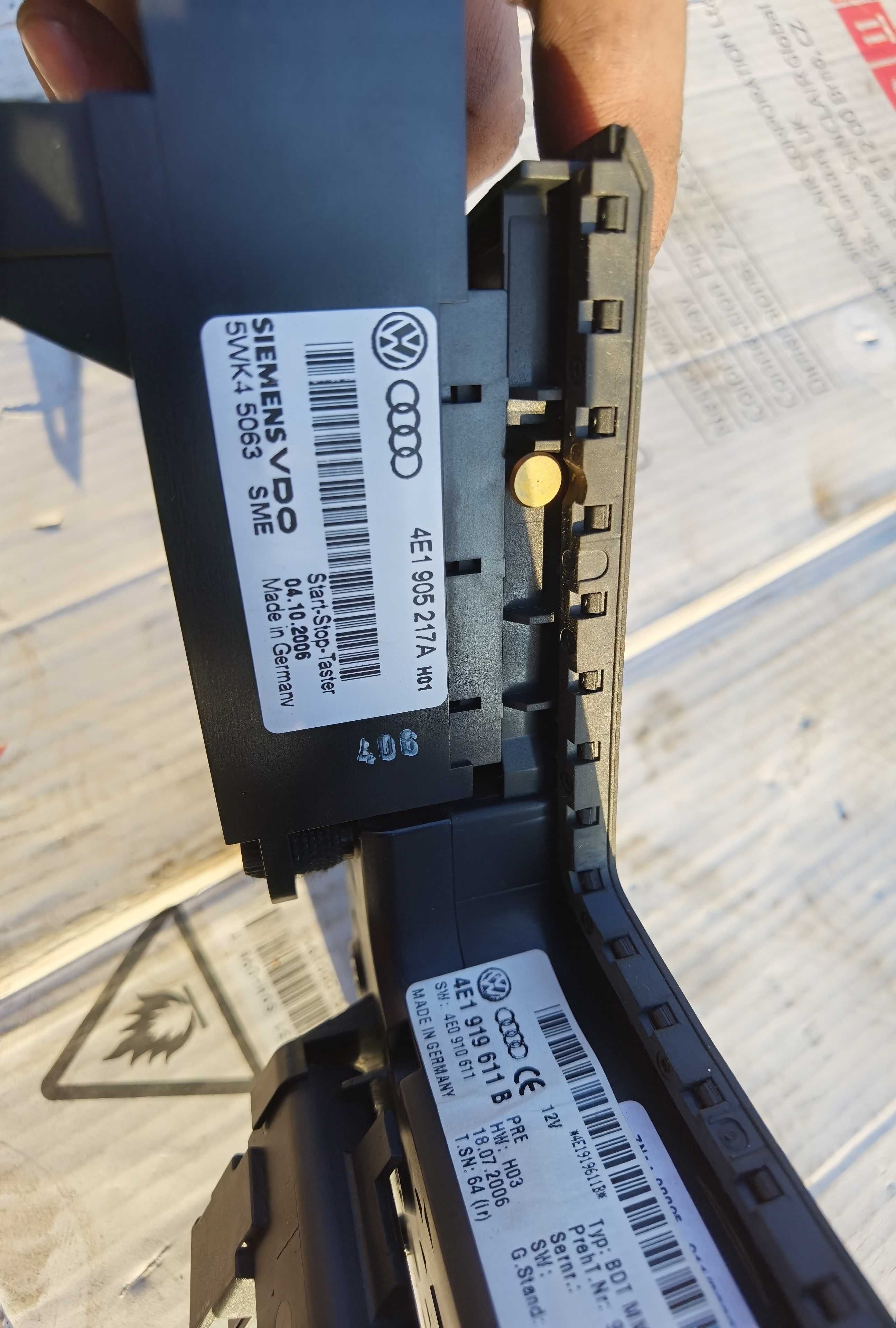 Panel MMI przyciski Audi A8 D3 Start Stop Europa 4e1919.611b