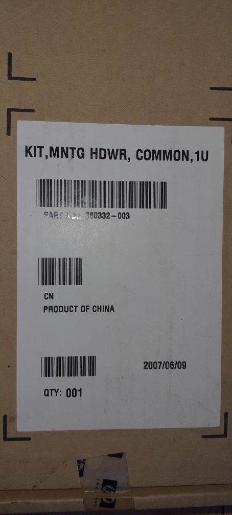 SZYNY HP DL360 G4 G5 G6 G7, 360332 / 003 1U NOWE RAILS serwera