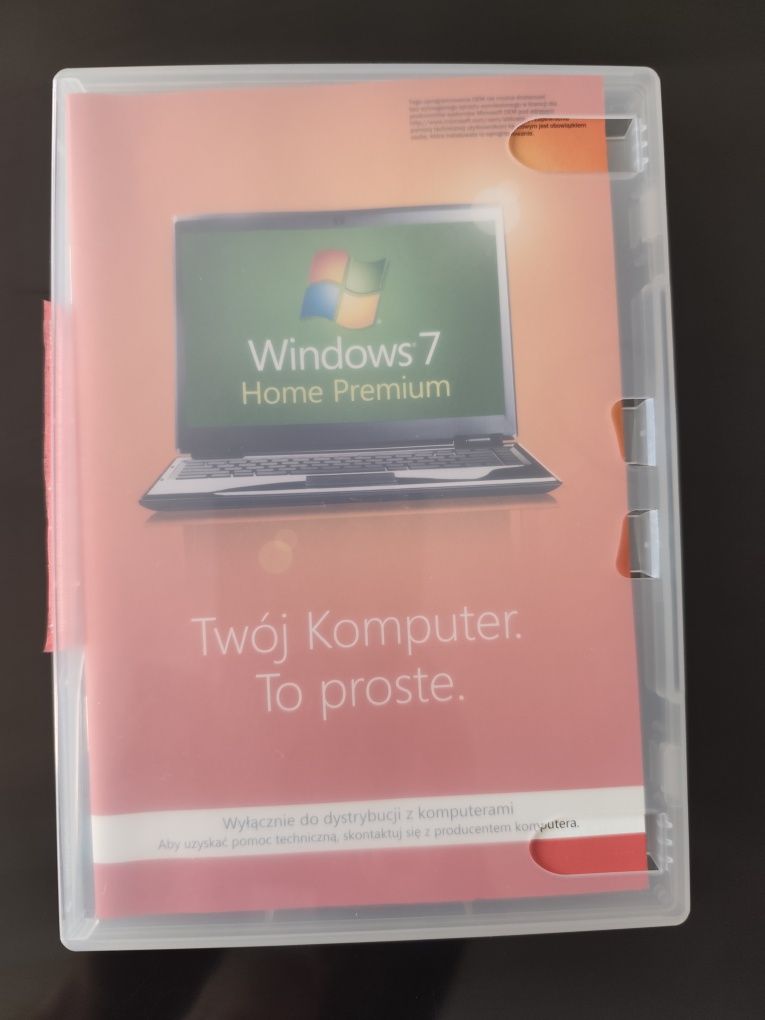 Windows 7 Home Premium 64 bit, SP1 płyta oryginalna