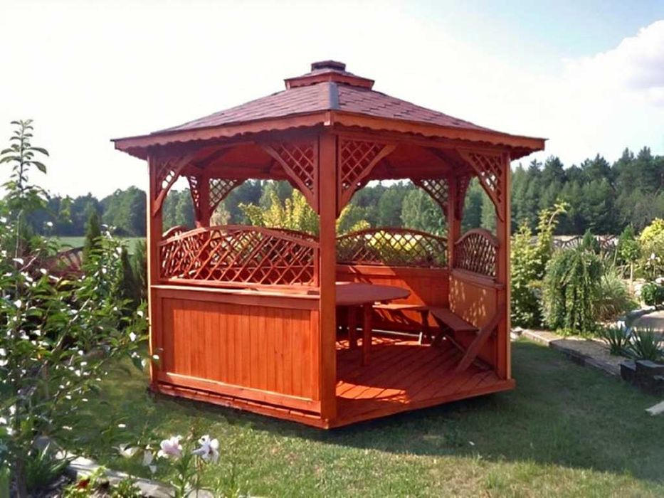 ALTANA 4 3,2m Półokrągłe Kratki Impregnowana +Gont Podłoga Producent