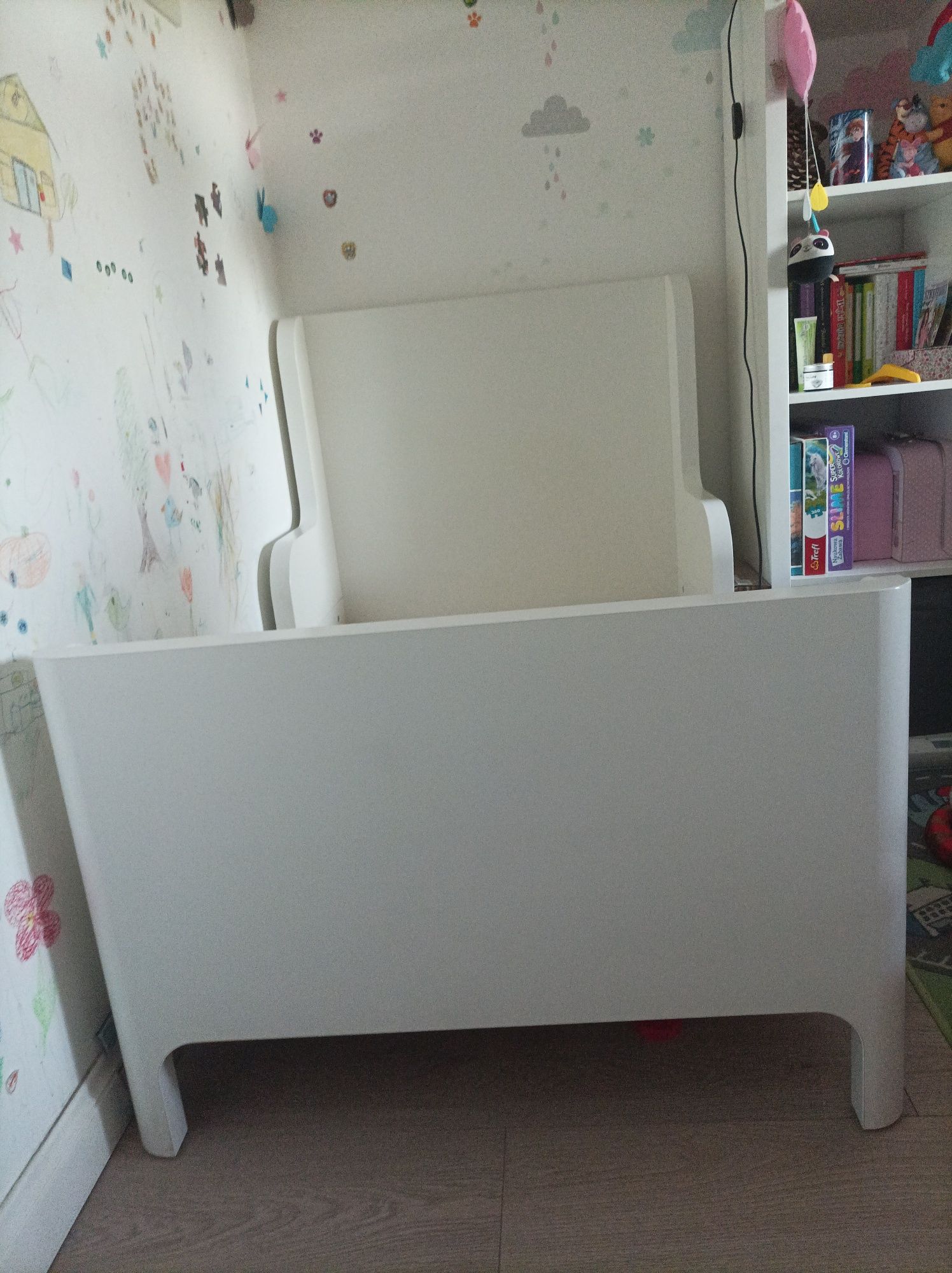 IKEA BUSUNGE łóżko o regulowanej długości + dno
