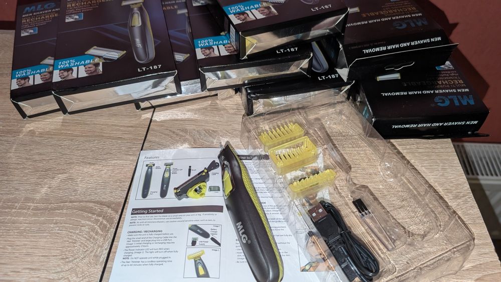 Акумуляторний тример MLG LT-187 бритва типу oneblade