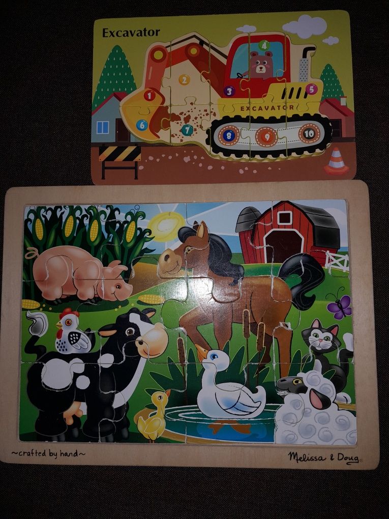 Puzzle drewniane i tradycyjne dla maluchów