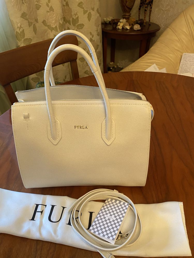 Біла сумка Furla, оригінал!