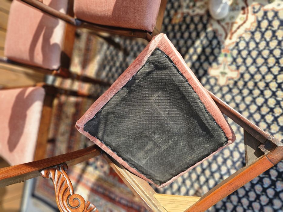 Krzesła biedermeier orzech 6 sztuk #1280 Stylowy Węgrów